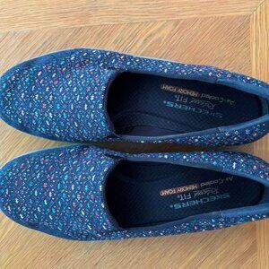 Skechers Womens Reggae Blue Shoes 9.5 EUC